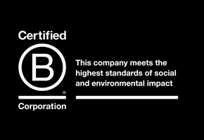 B Corporation black background