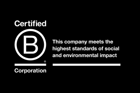 B Corporation black background