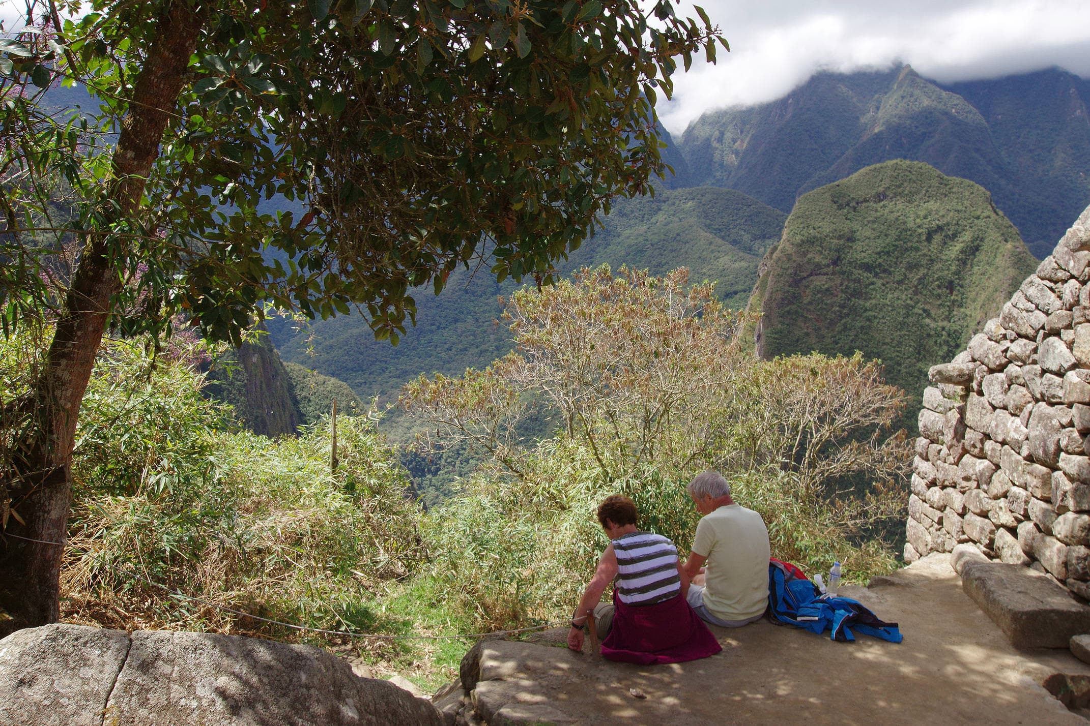 Finding a quiet spot at Machu Picchu chris bladon