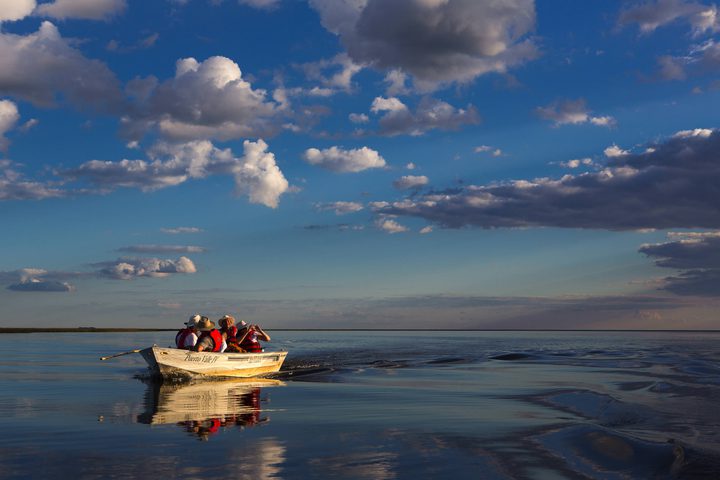 Argentina ibera hotel puerto valle lake boat ride