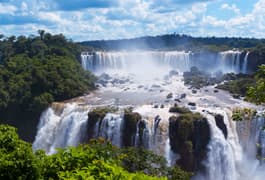Argentina iguassu iguassu falls is the largest series of waterfalls on the planet located in brazil argentina and paraguay