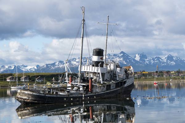 Argentina tierra del fuego ushuaia abandoned boat c diego