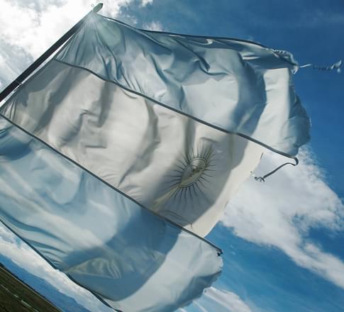 argentina flag el calafate
