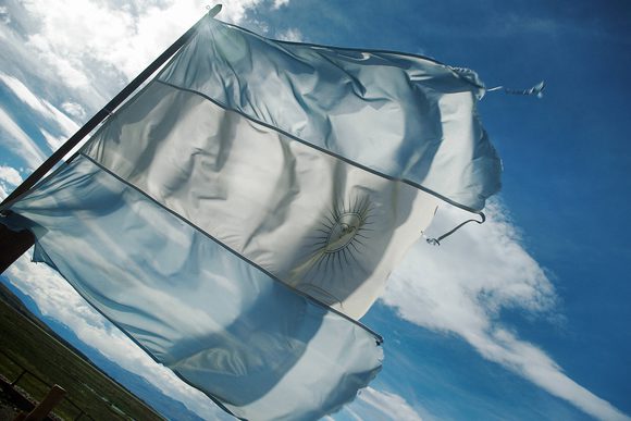 argentina flag el calafate