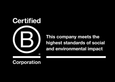 B Corporation black background