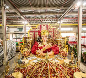 carnival float being made in rio de janeiro