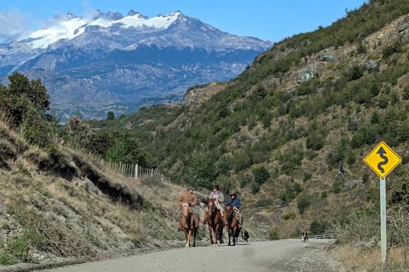 gauchos on horseback carretera austral patagonia