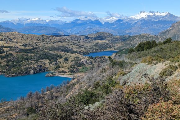 mountains lake scenery carretera austral patagonia