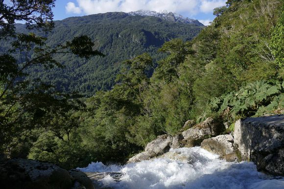 Chile patagonia aysen queulat posada waterfall