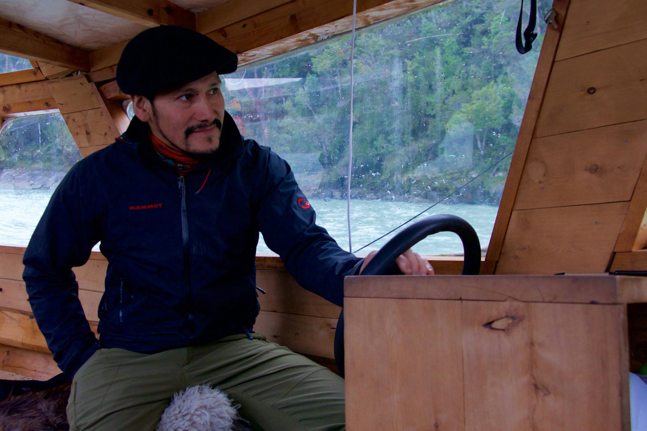 Chile patagonia aysen tortel captain of boat fjords