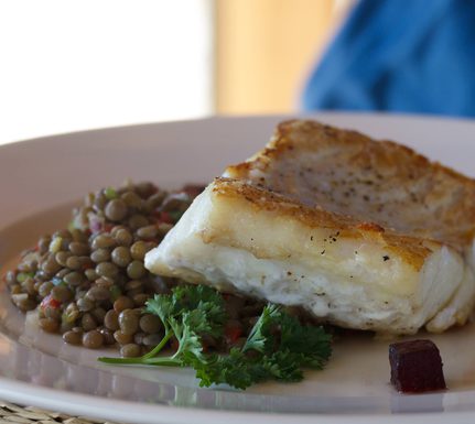 Chile patagonia chiloe grande lunch close up fish