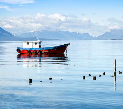 Chile patagonia puerto natales waterfront c canva