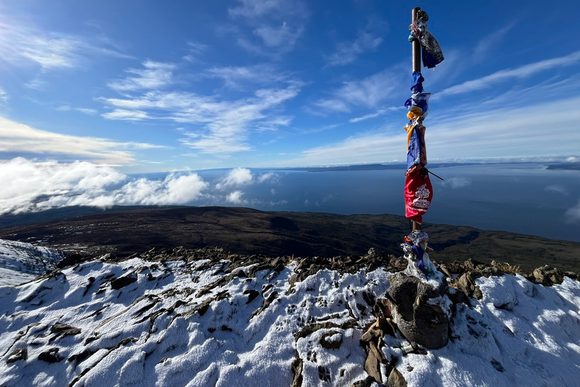 view from monte tarn in patagonia