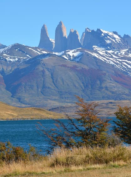 Chile patagonia torres del paine laguna azul views