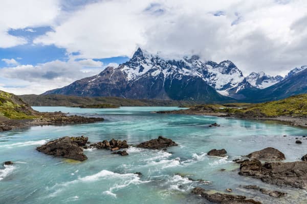 Chile torres del paine beautiful nature in the torres del paine national park patagonia chile