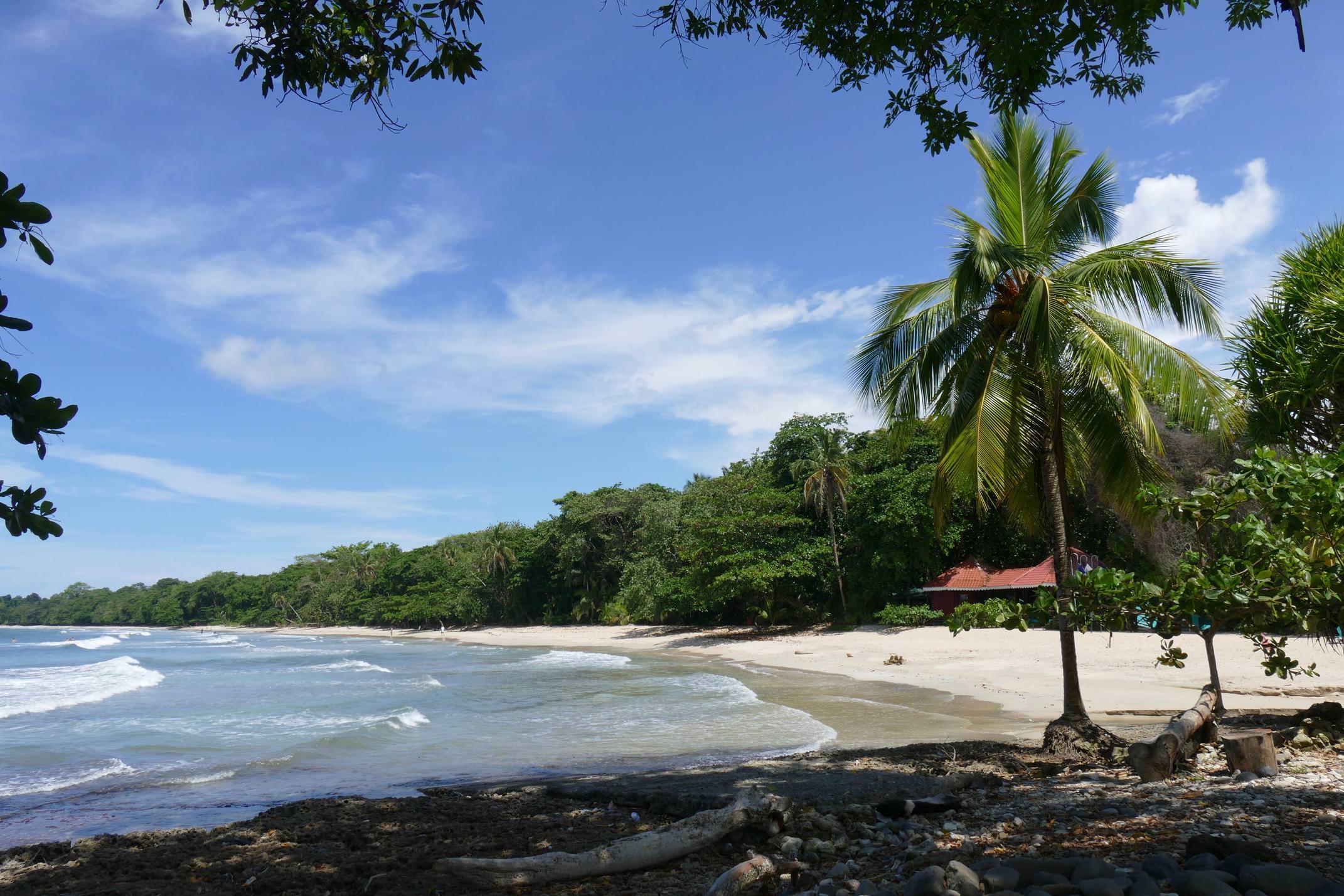 Costa rica caribbean cahuita national park entrance