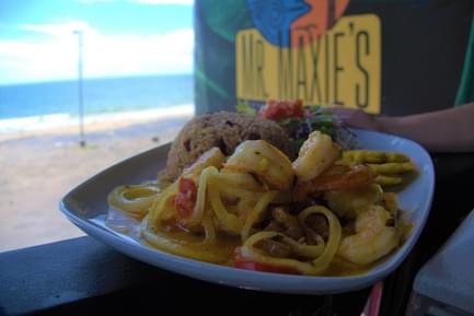 Shrimp lunch on Caribbean coast