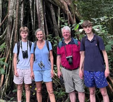 family exploring corcovado national park