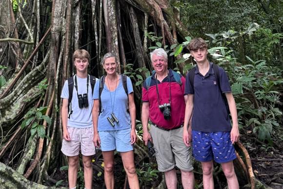 family exploring corcovado national park