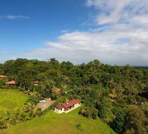 Costa Rica finca aerial view