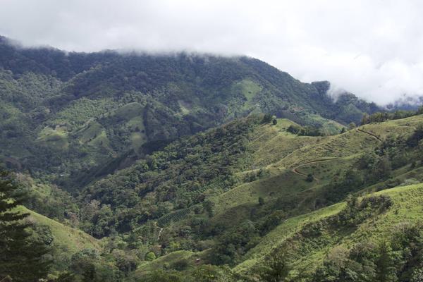 Costa rica san gerardo rivas chirripo mountain view from mirador chirripo