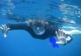 Ecuador galapagos islands snorkelling lady