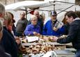 Spain basque country ordizia market shopping for mushrooms