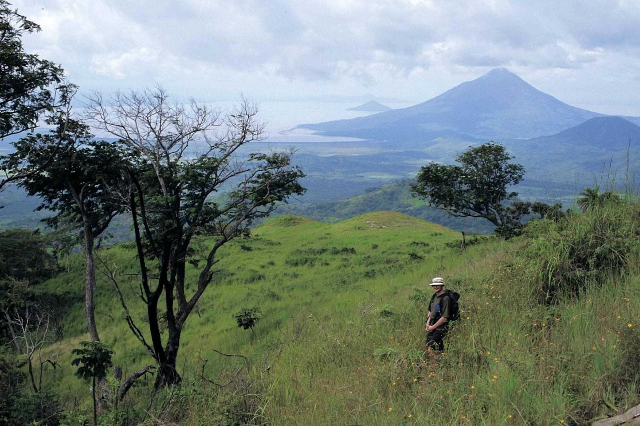 Nicaragua ometepe hiking slope of volcano