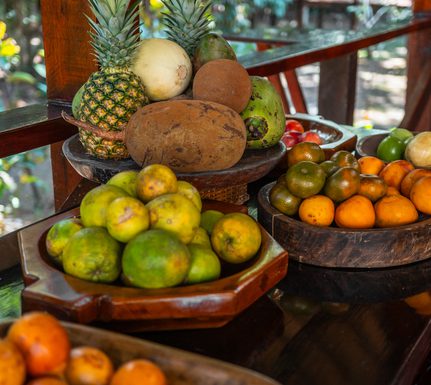 Peru amazon c refugio amazonas Fruit table