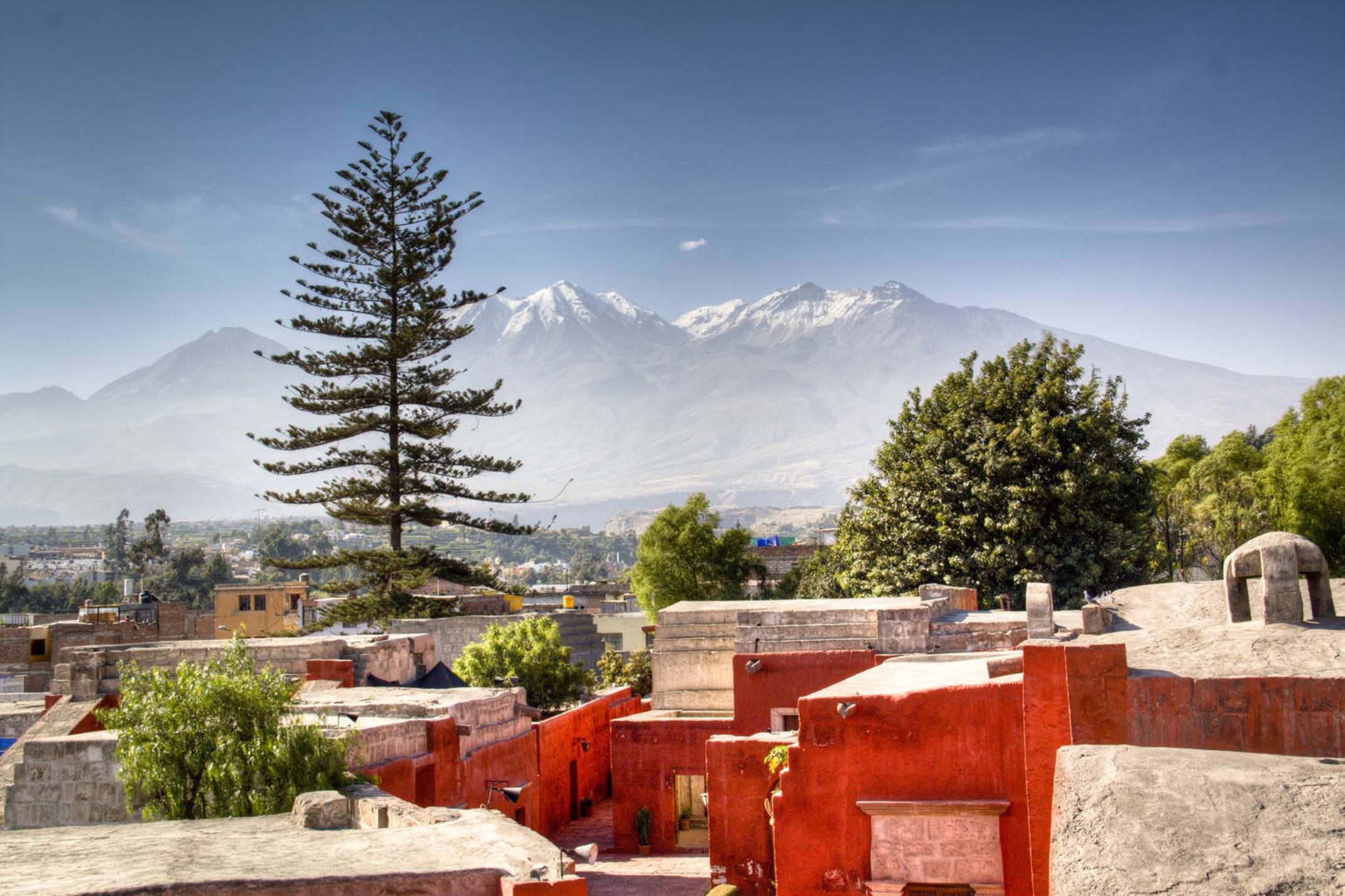 Peru arequipa view over the city of arequipa peru