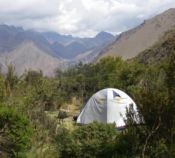 inca trail campsite