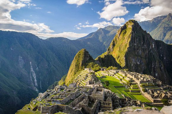machu picchu in beautiful sunlight