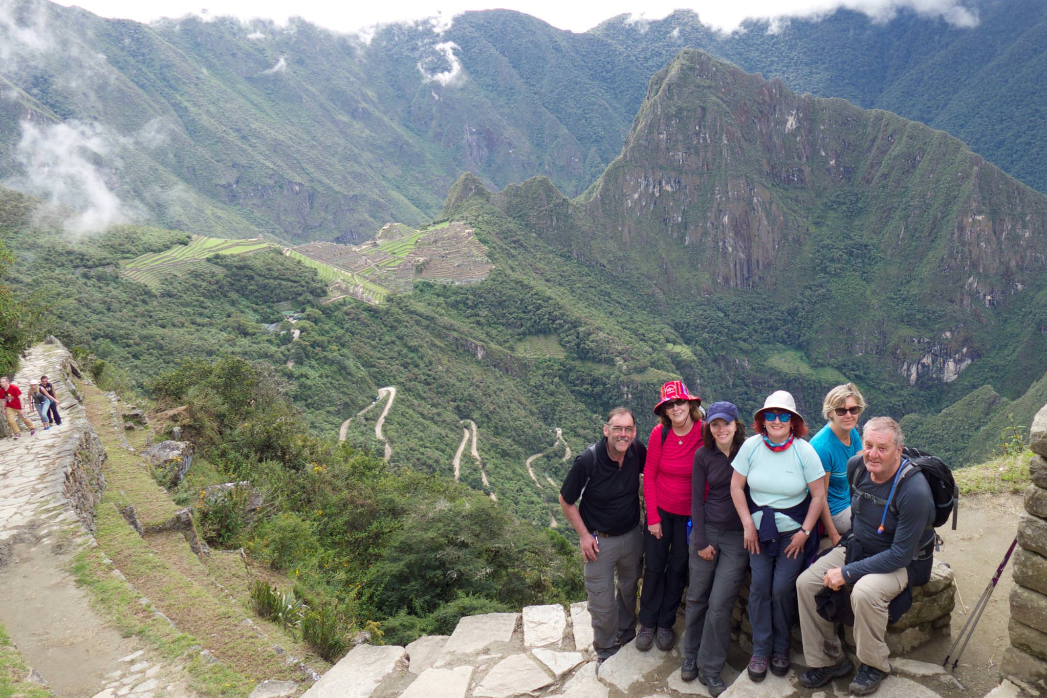 Peru machu picchu sun gate group