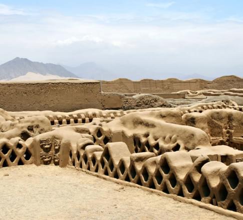 Peru north the ancient ruins of chan chan in peru