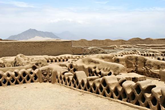 Peru north the ancient ruins of chan chan in peru