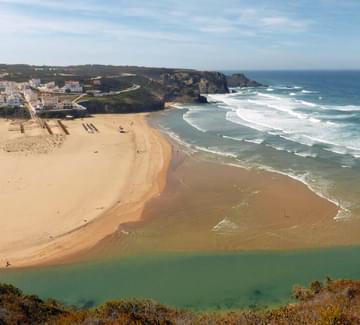 empty beach on costa vicentina