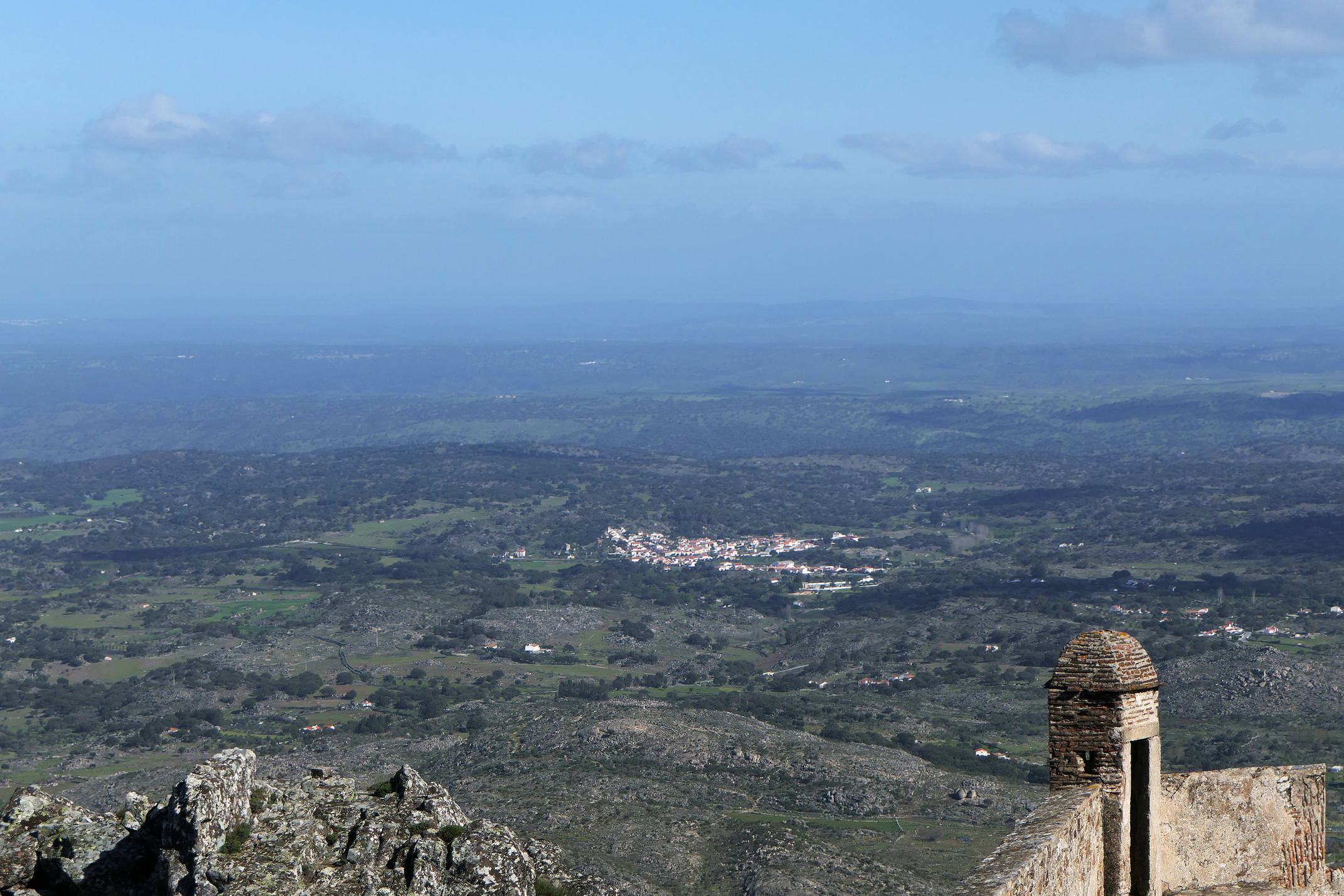 Portugal alentejo marvao wide view from castle c diego