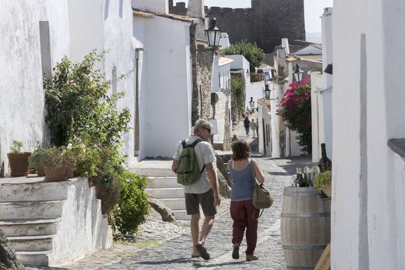 walking in monsaraz portugal