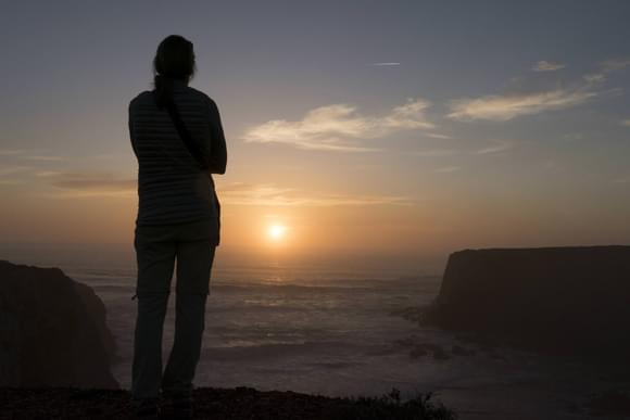 watching sunset on costa vicentina