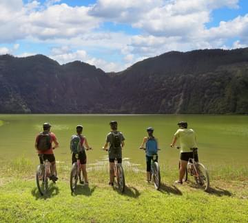 cycling at sete cidades