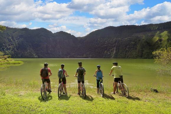 cycling at sete cidades