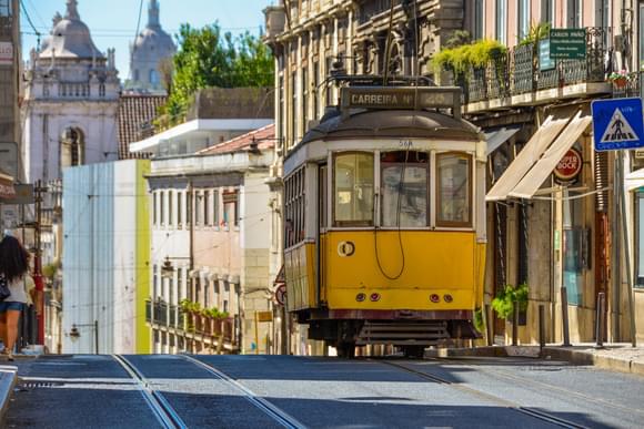 tram in lisbon