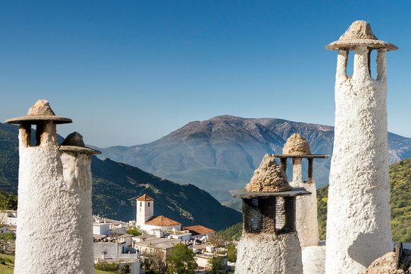 view over chminies in trevelez