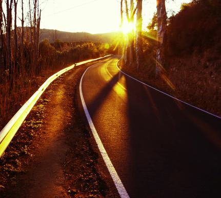 Spain andalucia aracena driving road sunset chris bladon