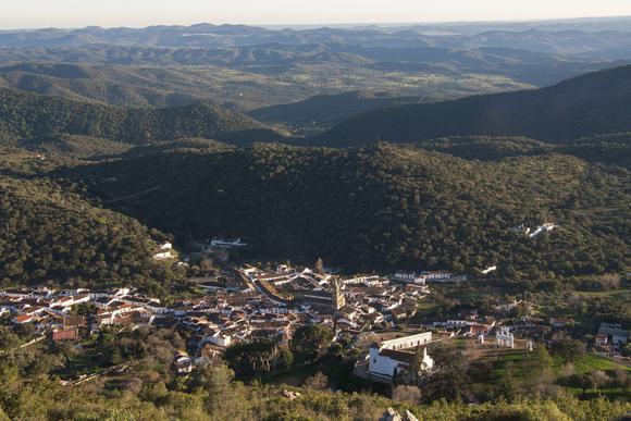 view over sierra de aracena from arias montano