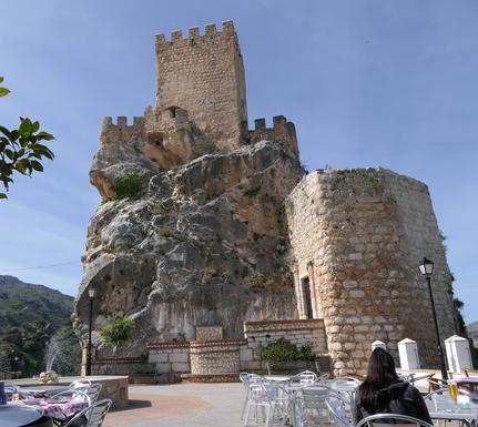 Spain andalucia cordoba subbetica zuheros bar terrace castle c diego