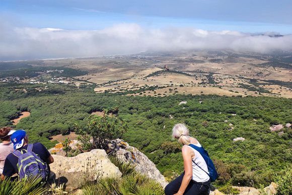 looking out across el estrecho natural park