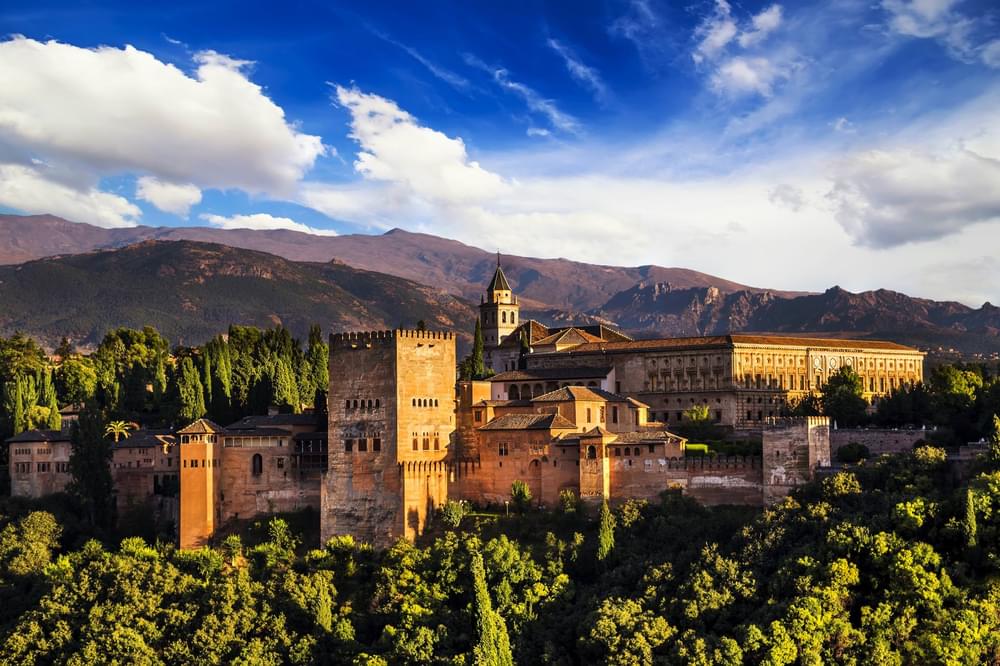 Spain andalucia granada alhambra panoramic shot