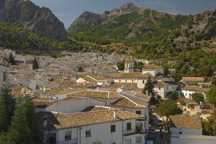view over grazalema and mountains