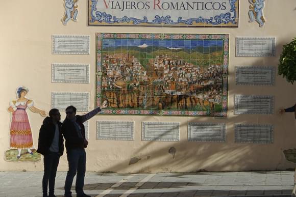 romantic travellers mural ronda